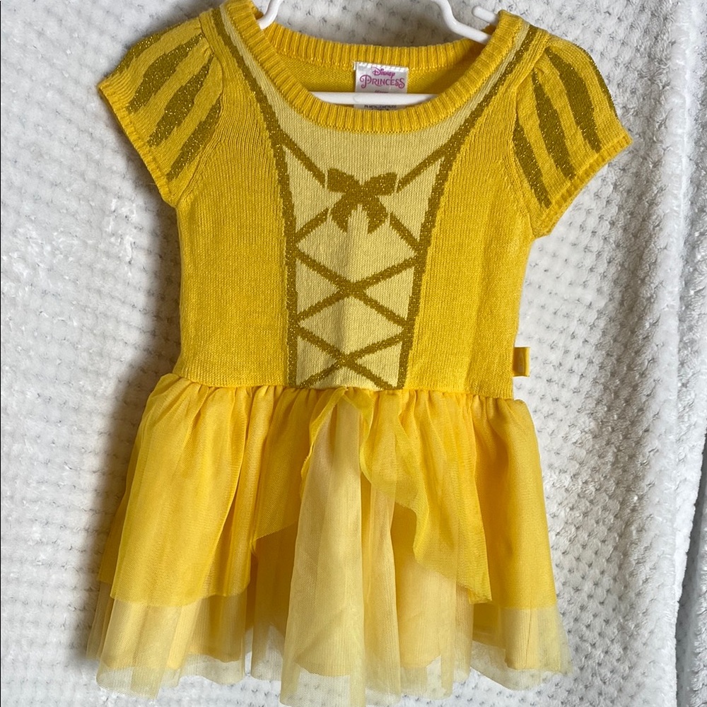 Disney Princess Yellow Belle Sweater Dress